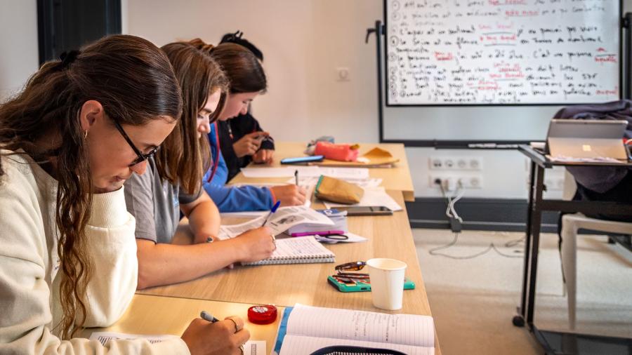 ESL Languages France Langue Biarritz students in class